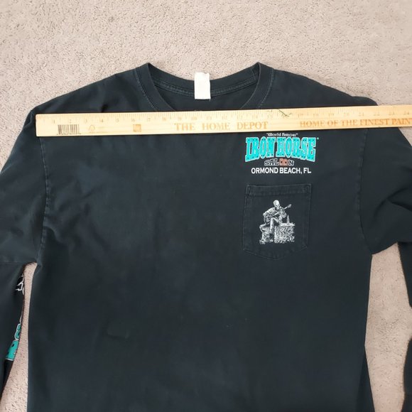 WORLD FAMOUS IRON HORSE SALOON ORMOND BEACH FL AWESOME SKELETONS PARTYING SHIRT - Picture 12 of 14